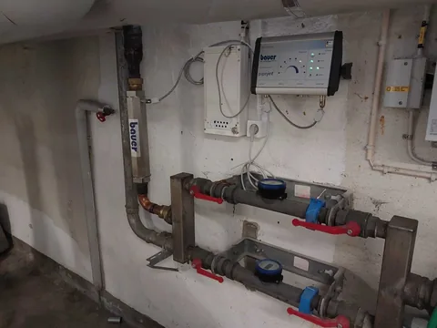 PipeJet installerad i rörledning i fastighet